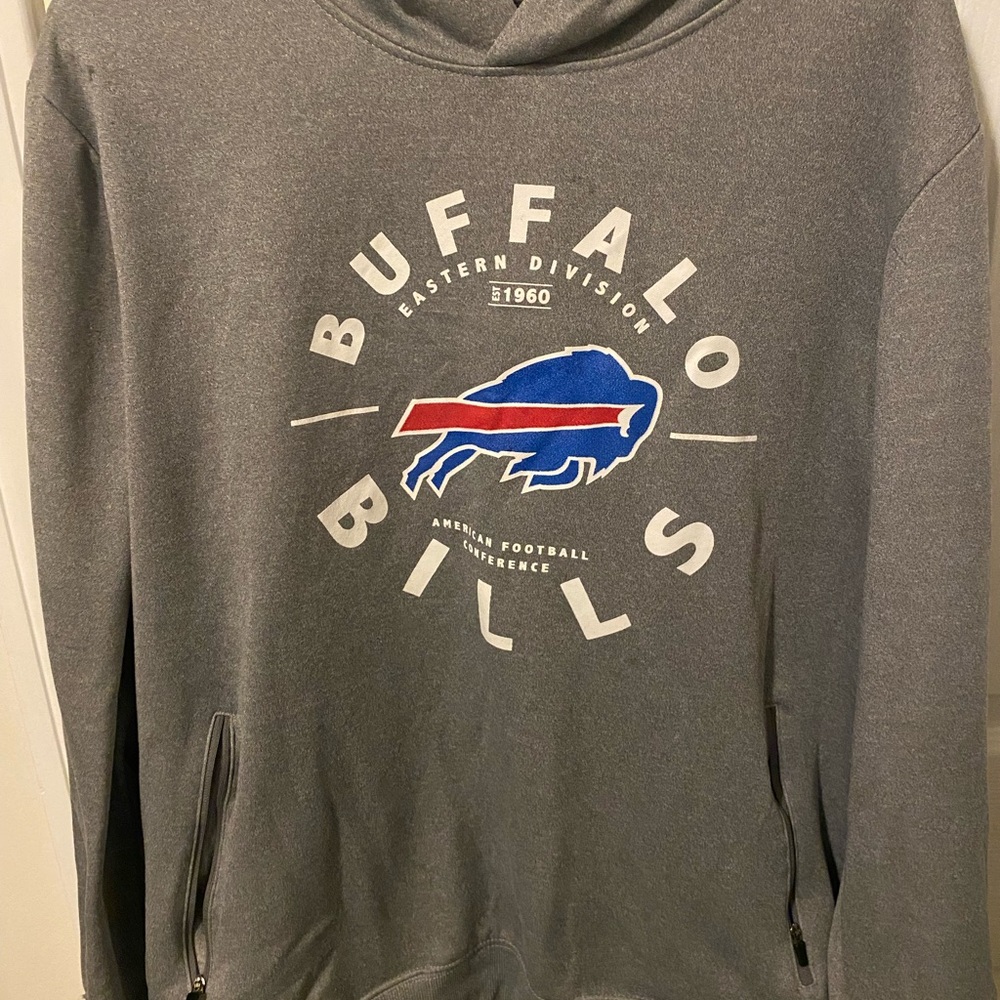 Buffalo Bills Gray Hoodie with Team Logo